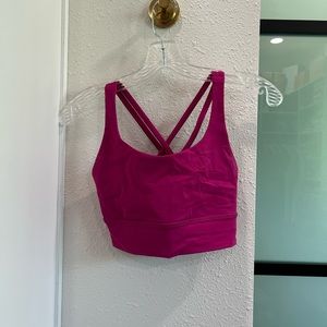 Lululemon pink Energy Sports Bra. Sz 6